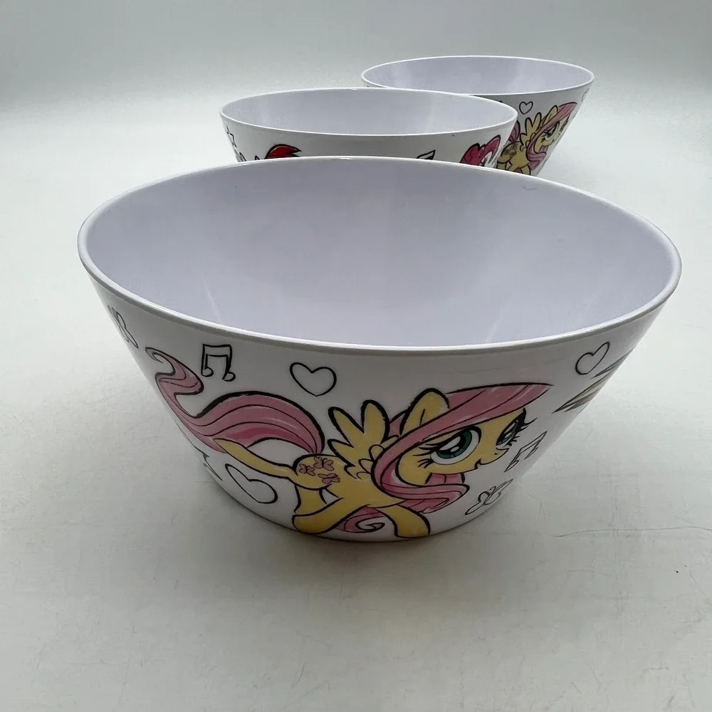 Zak Designs My Little Pony 9pc Melamine Set Plates Bowls Cups 2017 Hasbro Kids
